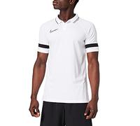 Nike Dri-Fit Academy, Polo Uomo, Bianco/Nero/Nero/Nero, L