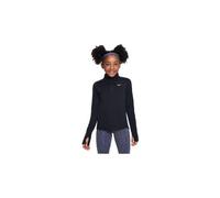 Nike dri fit black girls 1 2 zip top