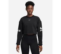 Nike Maglia in French Terry Black/White da Donna S Nero