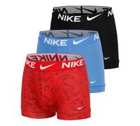 Boxer sportivi da uomo Nike Dri-Fit Essential Micro Trunks 3P - red/blue/black - Multicolore (S)