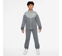 Tuta per ragazzi Nike Kids Dri-Fit Poly Knit Full Zip - smoke grey/light smoke grey/white - Grigio (M)