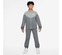 Tuta per ragazzi Nike Kids Dri-Fit Poly Knit Full Zip - smoke grey/light smoke grey/white - Grigio (S)