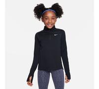 Nike dri fit black girls 1 2 zip top