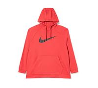 Nike Dri-Fit Hdie, Felpa con cappuccio Uomo, rosso (lobster/black), 2XL