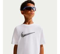 Maglietta per ragazzi Nike Boys Dri-FIT Multi Short Sleeve - white/black - Bianco (S)