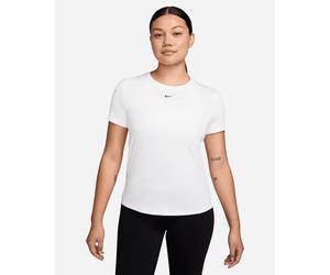 Nike Dri Fit One Classic Small Logo W - T-shirt Training - Donna - Bianco L