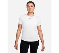 Nike Dri Fit One Classic Small Logo W - T-shirt Training - Donna - Bianco M