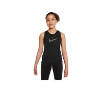 Nike Girl's Top G Nk DF One Tank Gx, Black/White, DH5215-010, M