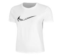 Nike Dri - Fit One Swoosh Camicia Da Corsa Donna Bianco