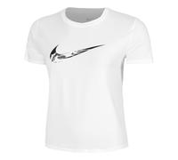 Nike Dri-Fit One Swoosh Camicia Da Corsa Donna-Bianco
