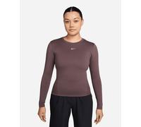 Nike Dri Fit One W - T-shirt Training - Donna - Marrone M