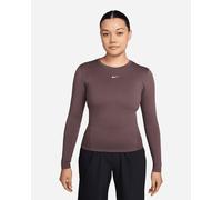 Nike Dri Fit One W - T-shirt Training - Donna - Marrone XS