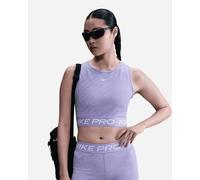 Nike Dri Fit Pro Crop W - Canotta Training - Donna - Lilla M