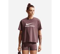 Nike Dri Fit Pro W - T-shirt Training - Donna - Marrone S