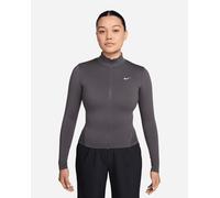 Nike Dri Fit Small Logo W - Felpa Training - Donna - Grigio S