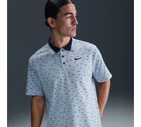 Nike Dri-Fit Tour Micro Print Mens Light Armory Blue/Black 2XL Polo