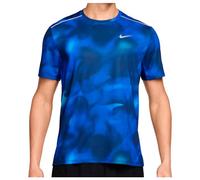 Nike - Dri-Fit UV Miler AOP S/S - Maglia da corsa XL blu