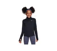 Maglietta per ragazze Nike Dri-Fit Long Sleeve 1/2 Zip Top - Nero XL