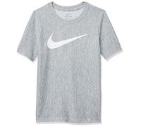Nike Drifit Drifit Boys' Shortsleeve tra, Uomo, Smoke Grey/White, M