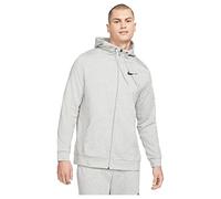 Felpa da tennis da uomo Nike Dri-Fit Hoodie Full Zip M - dark grey heather/black L