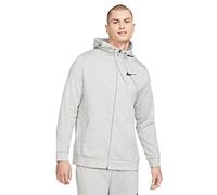 Nike Felpa da tennis da uomo Dri-FIT con cappuccio e zip integrale Grigio scuro/nero XL