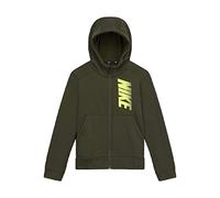Nike Dry Flz FZ GFX Sottogiacca Sottogiacca per Bambini, Unisex Bambini, Cargo Khaki/Volt, S
