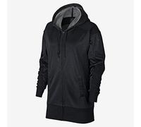 NIKE Dry Full Zip Giacca con Cappuccio, Htr/Black, XL