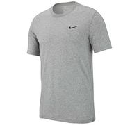 Nike Dry Tee Dfc Crew Solid, Maglietta A Maniche Corte Uomo, Dk Grey Heather/Black, M