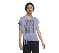 Nike Dry Top Tie Pp1 Sprkle Maglietta Maglietta da Donna, Donna, World Indigo/Black, M