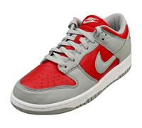 Nike Dunk Low QS Uomo - Sneakers Moda in Pelle Grigio e Rosso - 45 EU