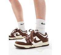 Nike - Dunk Low Retro - Sneakers bianche e marroni-Bianco WM 10