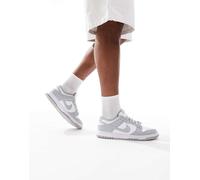 Nike - Dunk Low - Sneakers unisex rétro basse bianche e grigie-Bianco MW 7.5