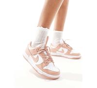 Nike - Dunk - Sneakers basse bianche e rosa tenue-Bianco 44.5