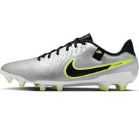 Nike Legend 10 Academy FG/MG, Sneaker Uomo, Metallic Silver Black Volt, 47 EU