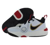 Scarpe da basket Nike Team Hustle D 11 Bianco e Rosso metallizzato Bambino - DV8996-104 - Taille 40