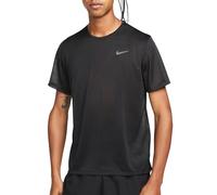 Nike DX0874-010 M NK DF MILER BREATHE SS Canottiera Uomo BLACK/REFLECTIVE SILV Taglia S