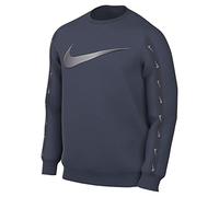 Nike DX2029-437 M NSW Repeat SW FLC Crew BB Maglia Lunga Uomo Thunder Blue/Mtlc Cool Grey Taglia M