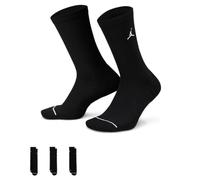 NIKE DX9632-010 U J ED CUSH POLY CREW 3PR 144 Calzini UNISEX BLACK/WHITE Taglia S