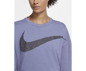 Nike Dy Get Fit FC C Pp1 Sprkl Langarmshirt Langarmshirt da Donna, Donna, World Indigo/Black, M