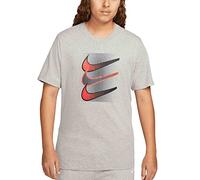 Nike DZ5173-063 M NSW Tee 12MO Swoosh T-Shirt Uomo Dk Grey Heather Taglia S