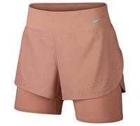 Nike Eclipse 2IN1 Shorts Donne Shorts, Donna, Rose Gold/Reflective Silv, XL