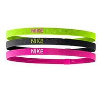 Nike, Elastico, Fascia per Capelli, Verde Chiaro/Rosa/Nero, Taglia Unica