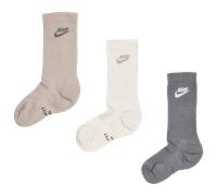 Nike Elevated Crew 3 Pack Unisex - Calze Bianco - Taglia 46 - 50 - Algodón White 46 - 50
