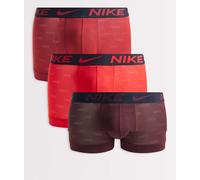 Nike - Elite Breathe - Confezione da 3 paia di boxer aderenti rossi-Rosso 46
