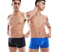 Nike - Elite - Confezione da 2 paia di boxer aderenti neri e blu-Nero XS