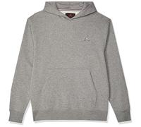 Nike Ess FLC Felpa con Cappuccio, Carbon Heather/White, L Uomo