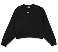 NIKE Essential Clctn FLC OS HD Felpa con Cappuccio Black/White L