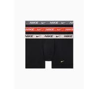 Nike - Essential - Confezione da 3 boxer aderenti in cotone neri con coriandoli/arancioni/grigi-Nero 48