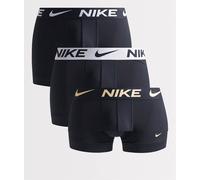Nike - Essential - Confezione da 3 paia di boxer aderenti in microfibra neri con vita elasticizzata nera/grigia-Nero 48