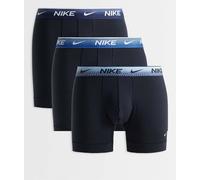 Nike - Essential - Confezione da 3 paia di boxer in cotone blu con elastico in vita blu/viola 48